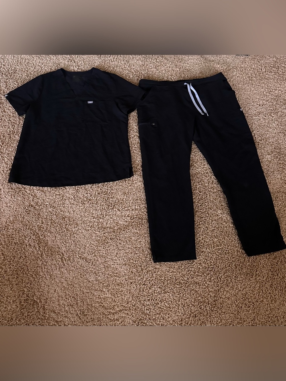 Figs Black Scrub Set XL
